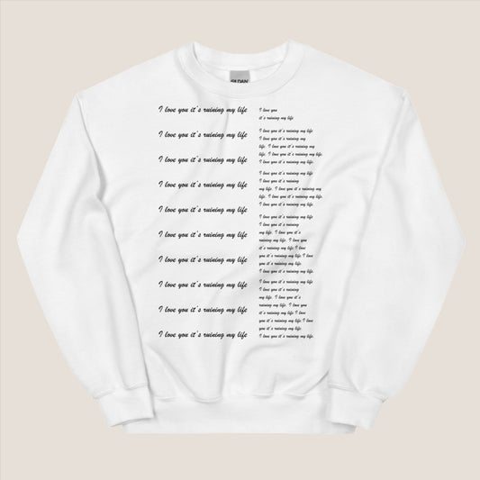 Tortured Poets Eras Gown Inspired FRONT PRINT Sweatshirt // Delysia Designs